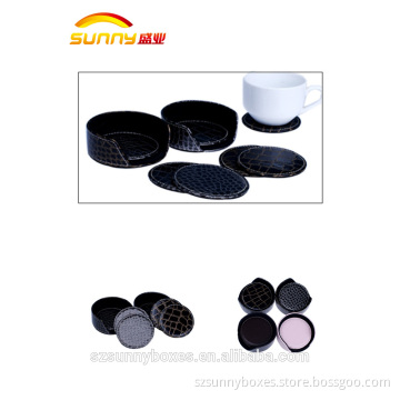 pu leather coaster